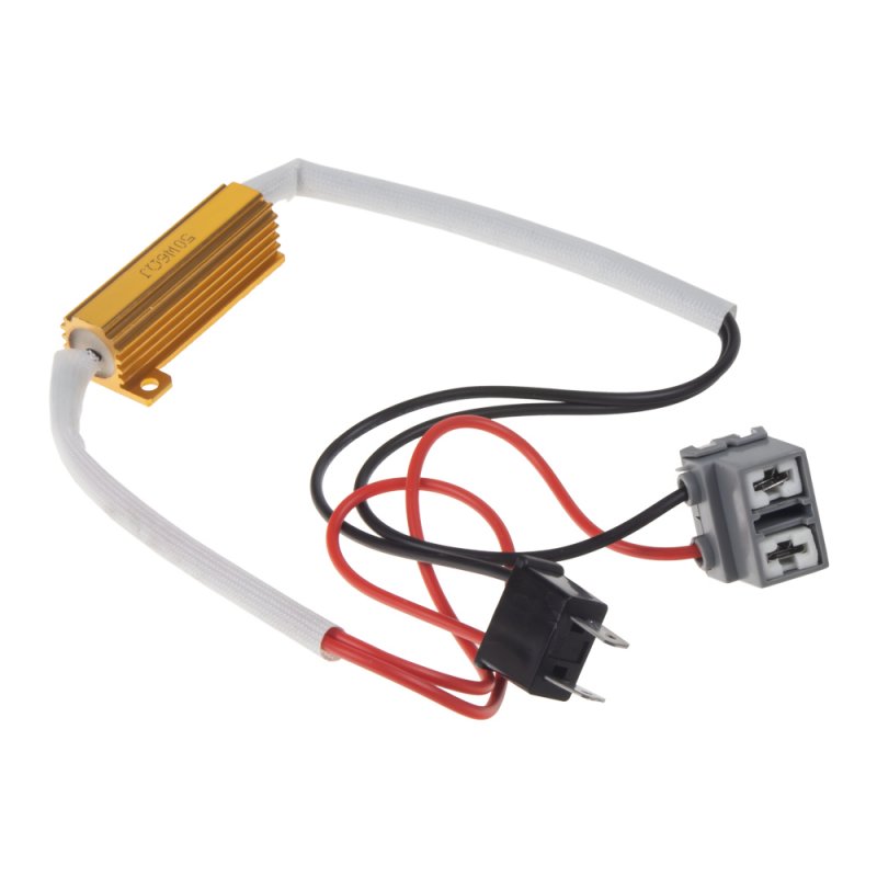 Rezistor pro žárovku H7 12V/21W, 6 ohm , hliníkové pouzdro (ledr-21H7)