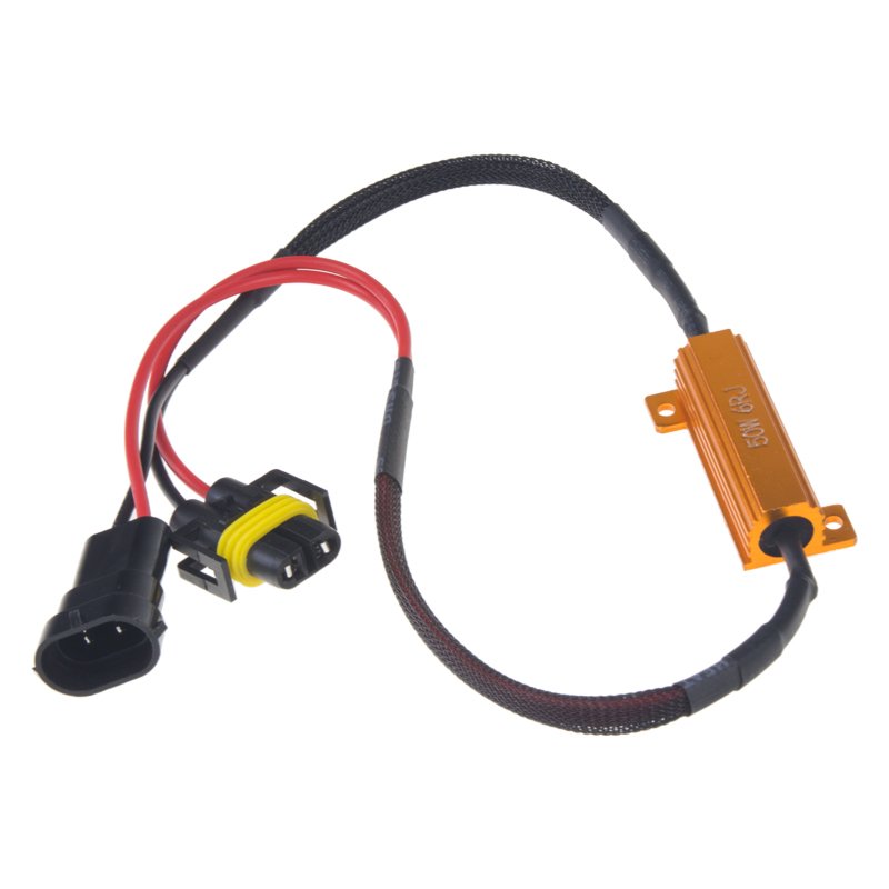 Rezistor pro žárovku H8, H9 a H11 12V/21W, 6 ohm, hliníkové pouzdro (ledr-21H8)