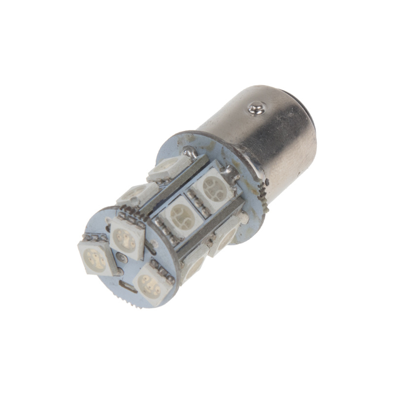 LED BAZ15d (dvouvlákno) červená, 12V, 13LED/3SMD (95190red)