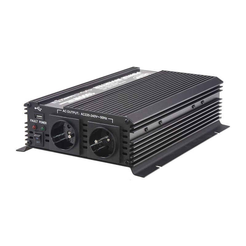 CARCLEVER Měnič napětí z 12/230V + USB, 1600W (351612)