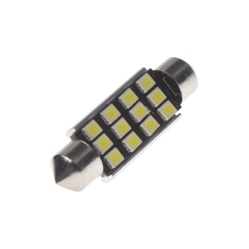 LED sufit (42mm) bílá, 12V, 12LED/2835SMD s chladičem (9523014cb) 2 ks