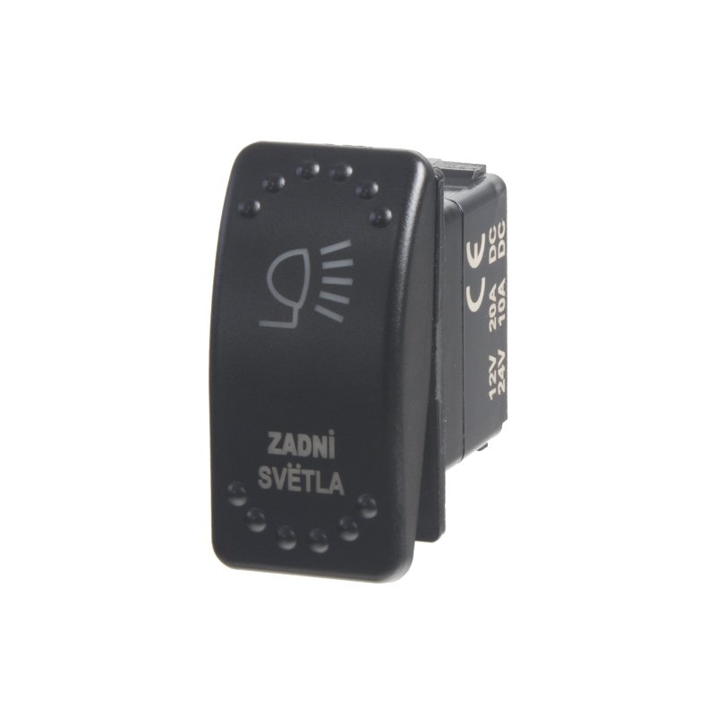 Rocker spínač ZADNÍ SVĚTLA 12/24V (47117)