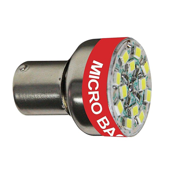 LED žárovka BA15S 12V se signalizací couvání Bi-Bi-Bi... (kf10LED)