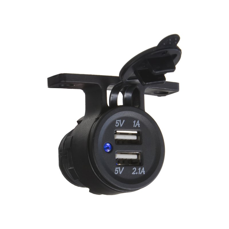x 2x USB zásuvka voděodolná na držák (34548)