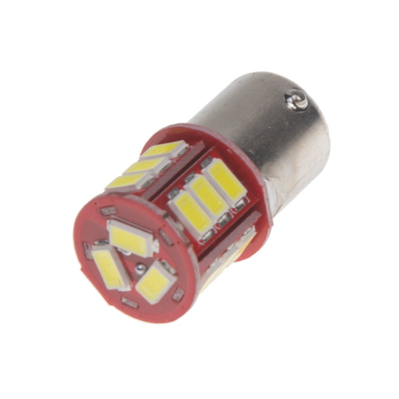 LED BA15s bílá, 12 V, 18LED/5730SMD (951005) 2 ks