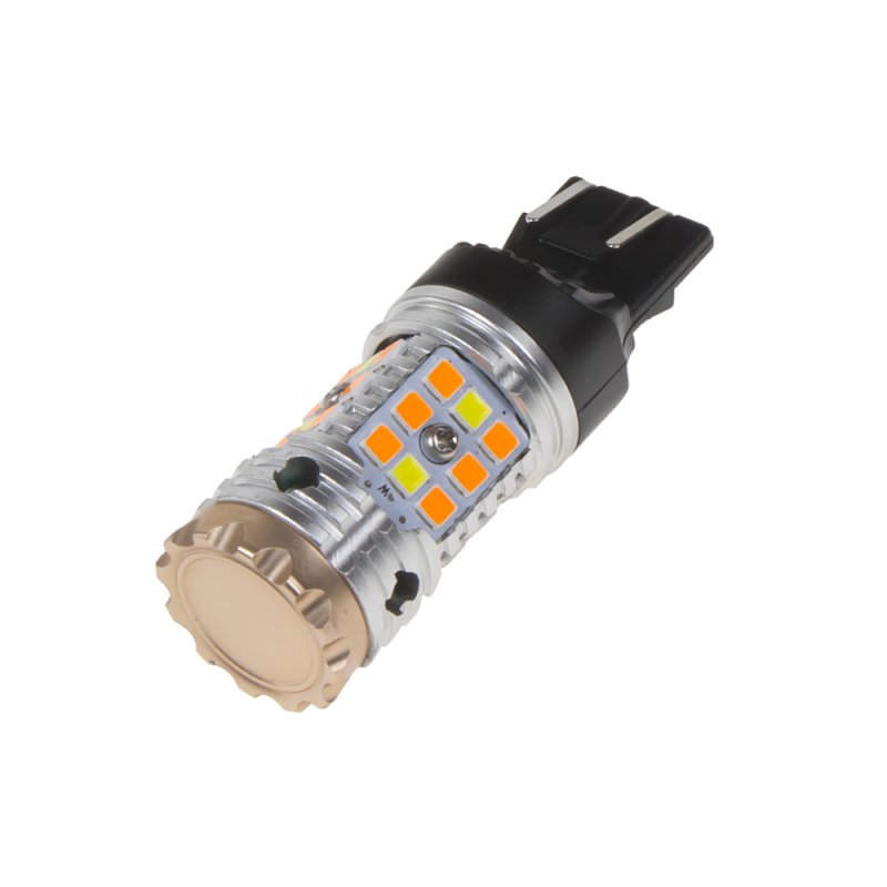 LED T20 (7443) bílá/oranžová, CAN-BUS, 12V, 32LED/3030SMD (95CB242) 2 ks