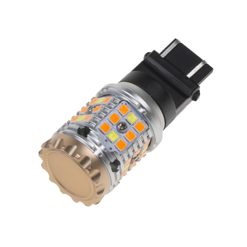 LED T20 (3157) bílá/oranžová, CAN-BUS, 12V, 40LED/3030SMD (95CB276) 2 ks