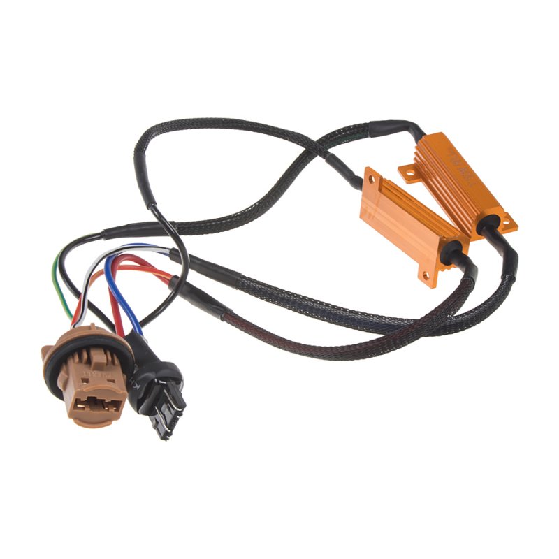 Rezistor pro žárovku T20 (7443) 12V/21W, 6 ohm, hliníkové pouzdro (ledr-21T20)