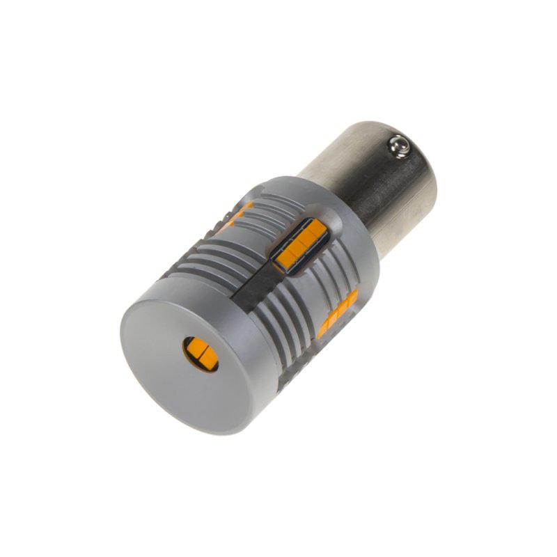 LED BA15s oranžová, 12-24V, 24LED/1W (951010ora) (2 ks)