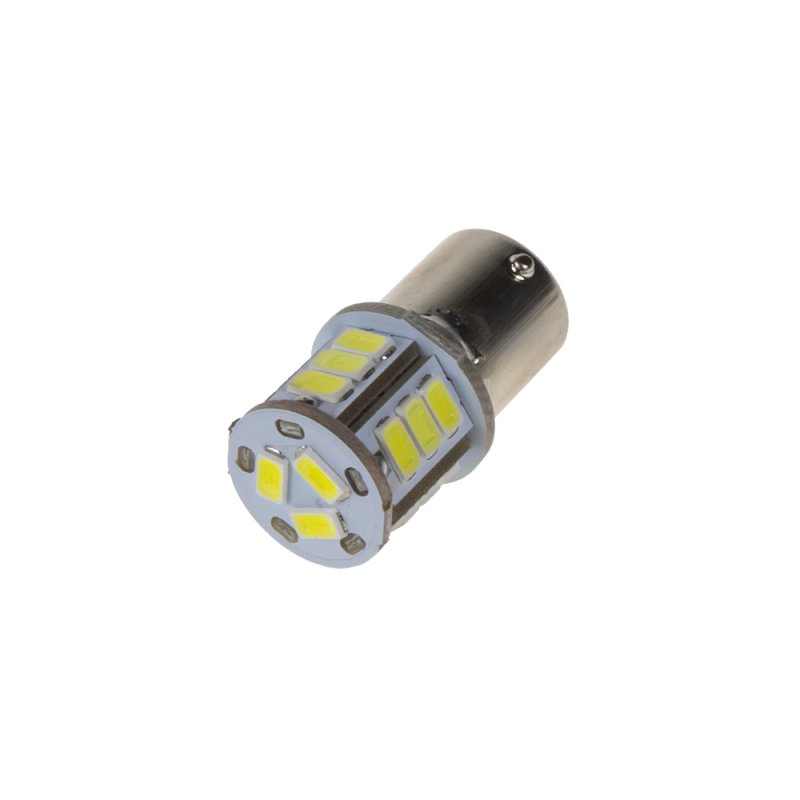 LED BA15s bílá, 24 V, 18LED/5730SMD (951005/24V) 2 ks