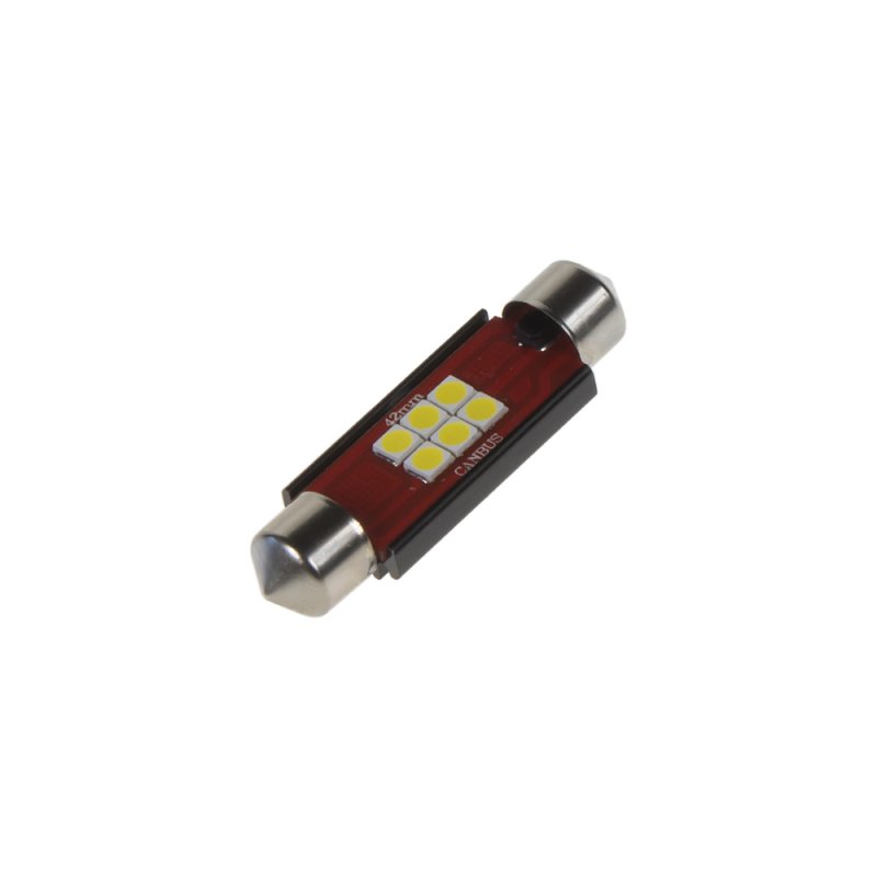 LED sufit (42mm) bílá, 12/24V, 6LED/2835SMD (9523029cb) 2 ks