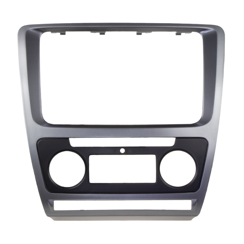2DIN redukce pro Škoda Octavia 2009-2013 s Clima šedý (11119a)