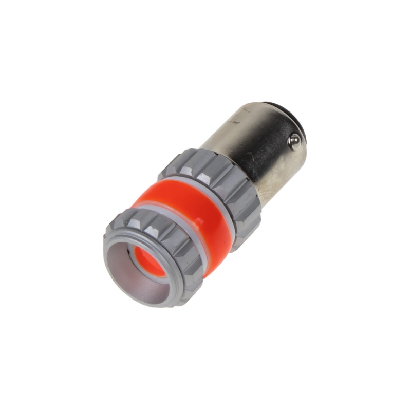 LED BAY15d červená, dvouvlákno,COB 360 st., 9-60V, 12W (951403red) 2 ks