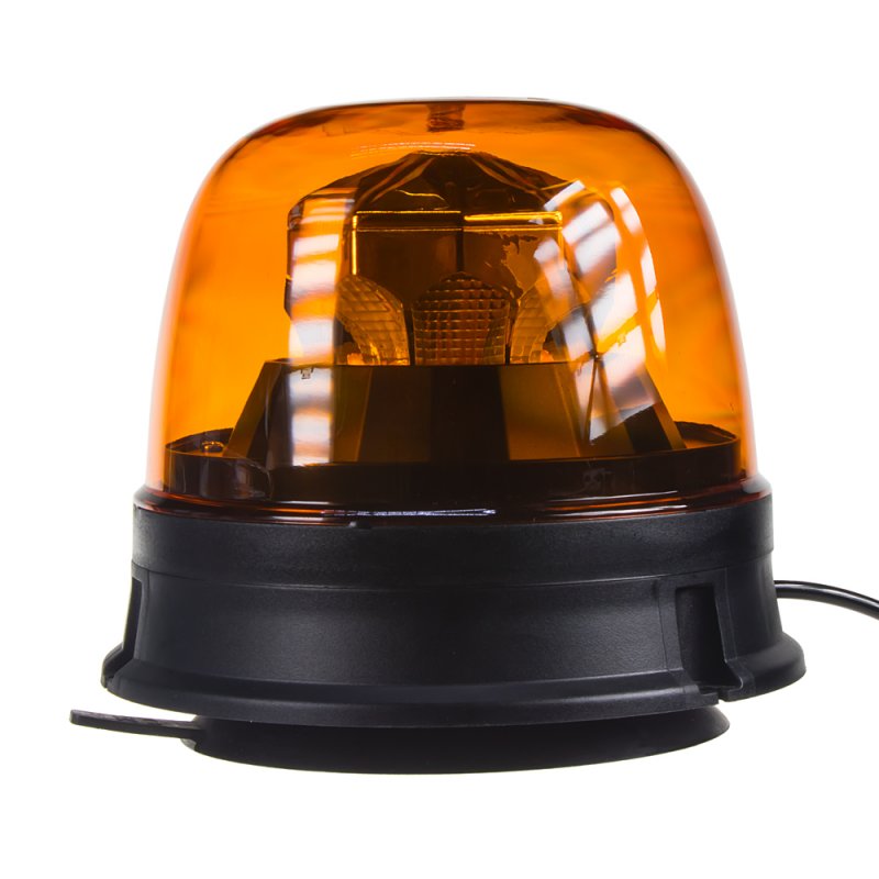 LED maják, 12-24V, 10x1,8W, oranžový, magnet, ECE R65 R10 (wl73)