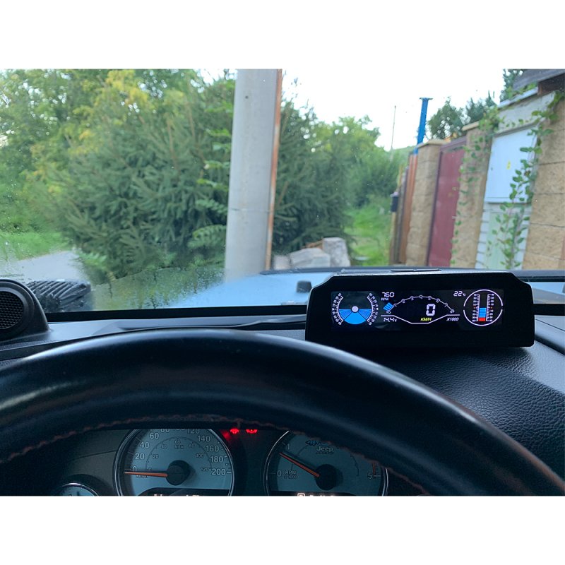AUTOOL Palubní DISPLEJ 5,2 LCD, OBDII s vestavěným víceosým gyroskopem (se170)