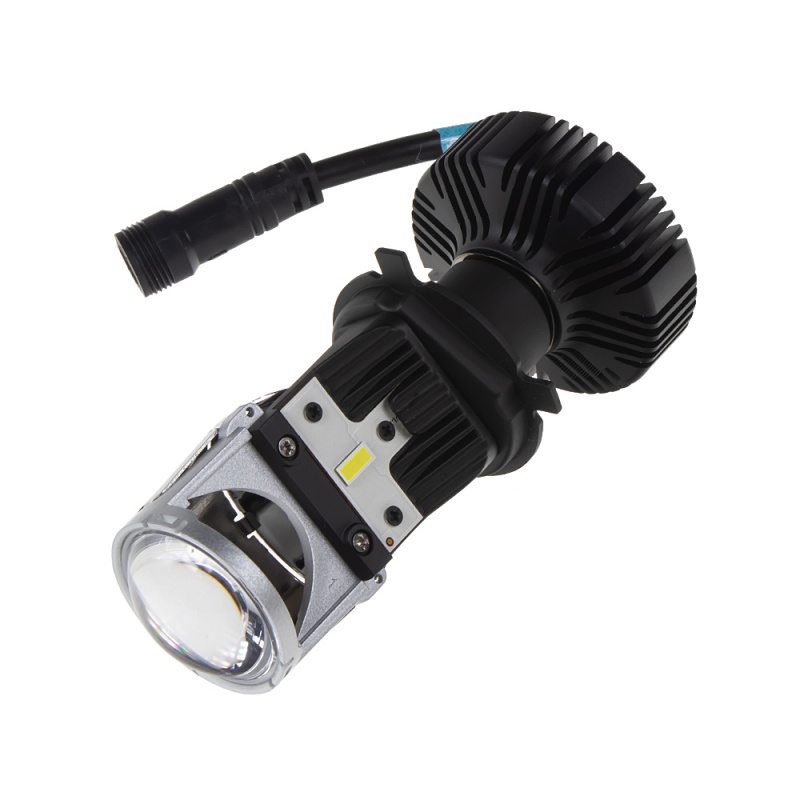 LENS LED H4 bílá, 9-32V, 5000LM chip G-XP x3 (95HLH-H4-LENS) 2ks