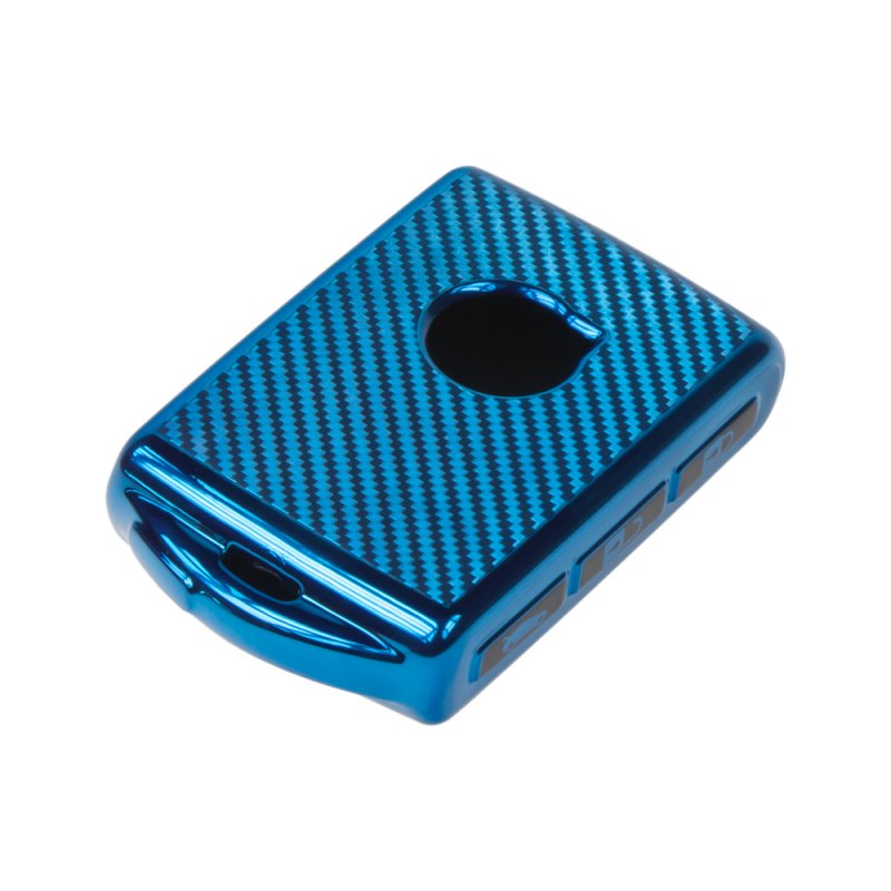 TPU obal pro klíč Volvo, carbon modrý (484VO113CB)