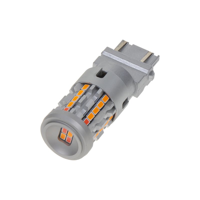 LED T20 (3157) oranžová/červená, 12/24V, CAN-BUS, 26LED SMD (95AC013ora/red) 2 ks