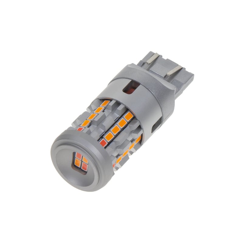 LED T20 (7443) oranžová/červená, 12/24V, CAN-BUS, 26LED SMD (95AC014ora/red) 2 ks
