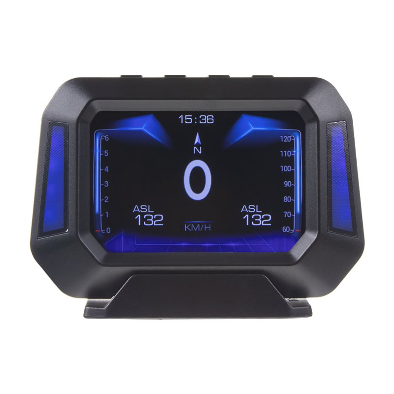 CARCLEVER Palubní DISPLEJ  3,2 LCD, GPS měřič rychlosti s vestavěným víceosým gyroskopem (se138)