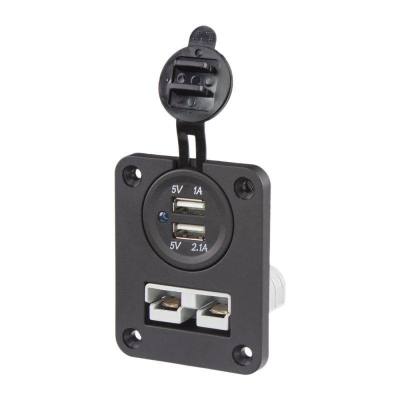 2x USB + Anderson zásuvka 50A do panelu (34582)
