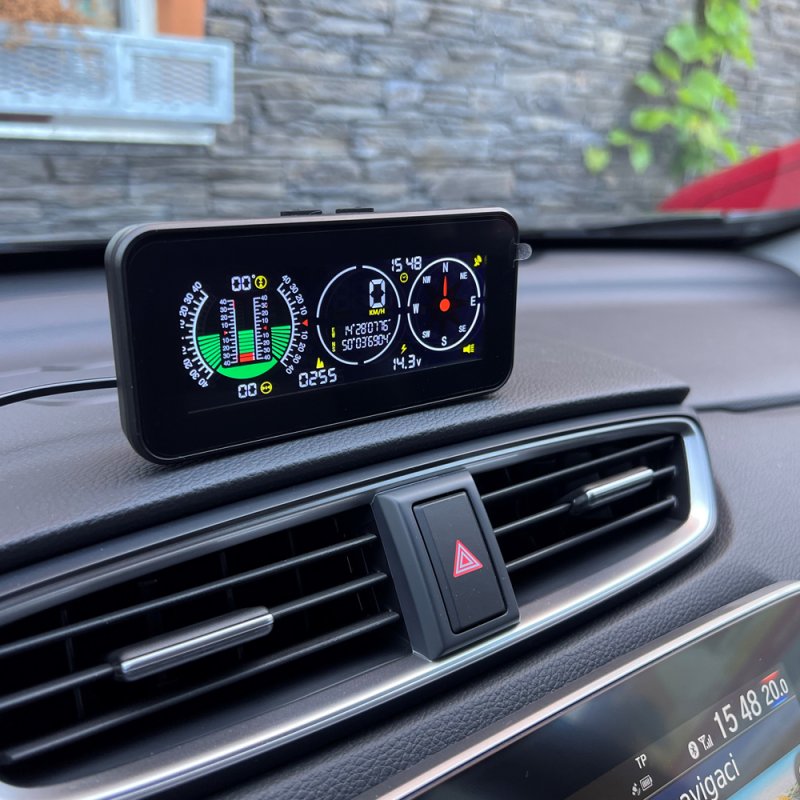 Palubní DISPLEJ  4,2 LCD, GPS měřič rychlosti s vestavěným víceosým gyroskopem (se139)