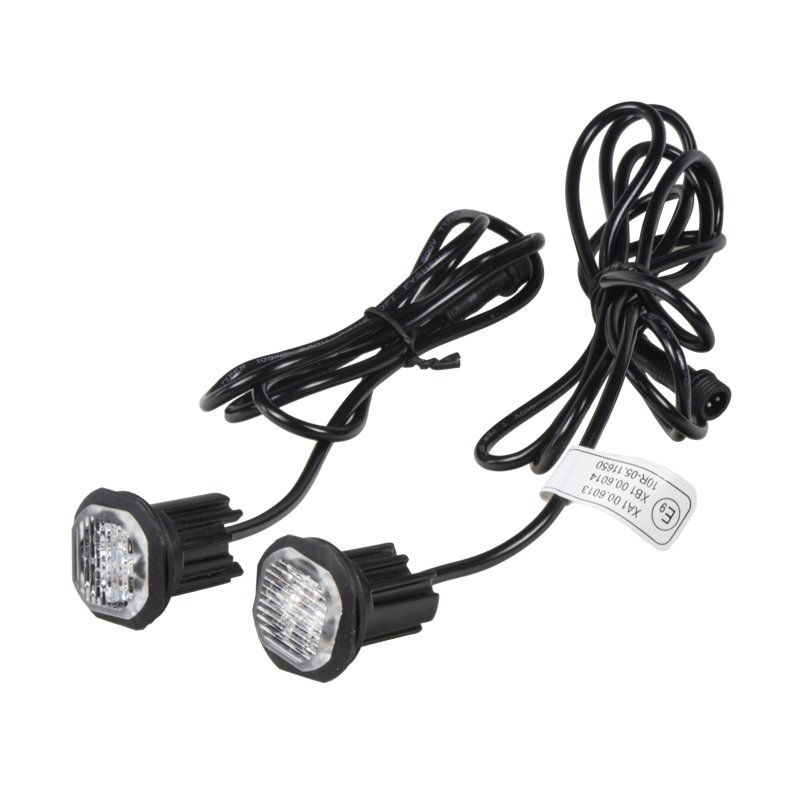 x  2x PROFI výstražné LED světlo vnější červené, 12-24V, ECE R10 (kf312red)