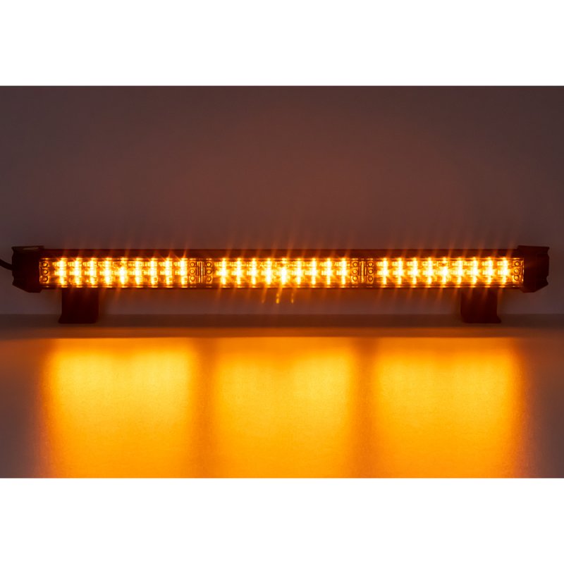 LED alej voděodolná (IP67) 12-24V, 27x LED 1W, oranžová 484mm, ECE R65 (kf77-484)