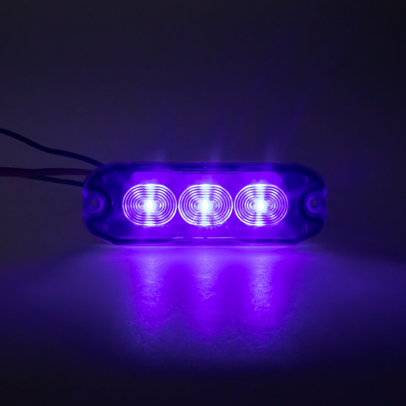 CARCLEVER PROFI SLIM výstražné LED světlo vnější, modré, 12-24V, ECE R10 (CH-073blu)