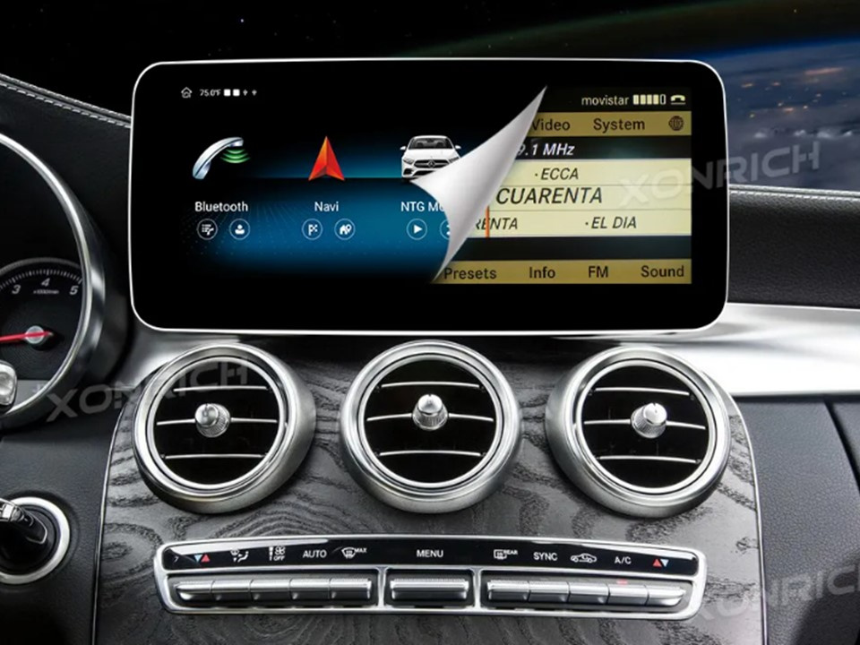 CARCLEVER Multimediální monitor pro Mercedes s 10,25 LCD, OS Android, WI-FI, GPS, Carplay, Bluetooth, USB (80808A)