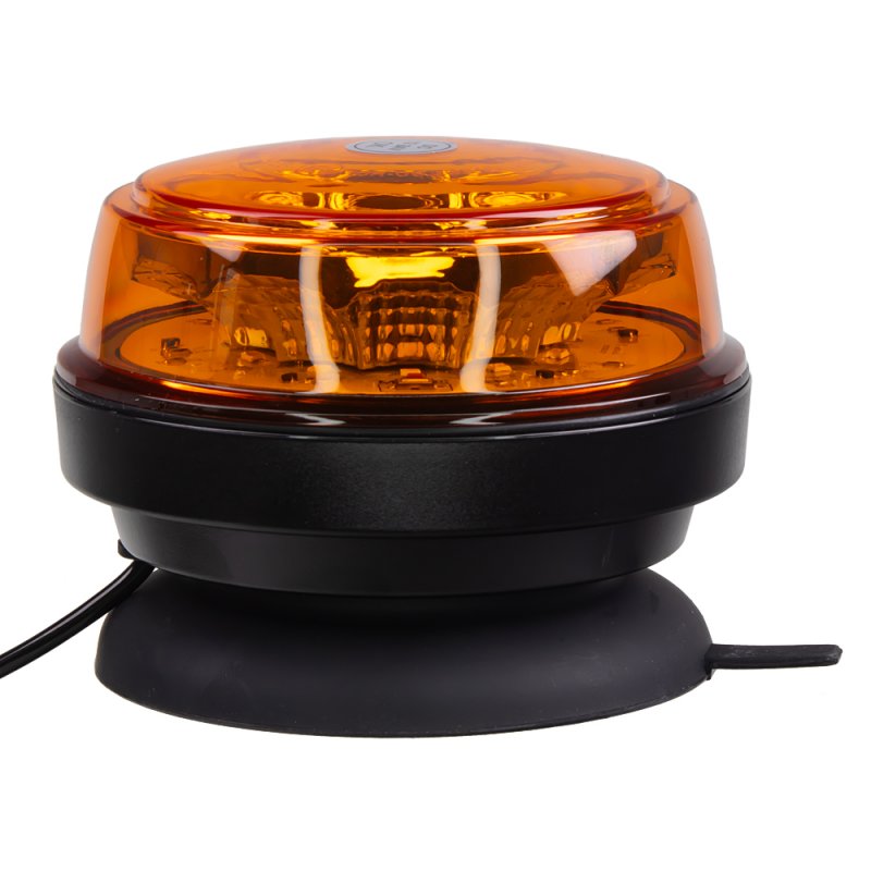 LED maják, 12-24V, 12x1W oranžový, magnet, ECE R65 (wl180m1)