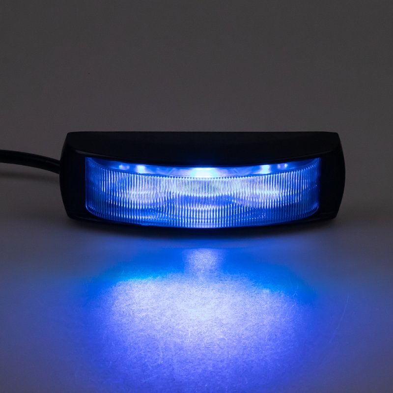PREDATOR 4x3W LED, 12-24V, modrý, ECE R65 (kf017-4blu)