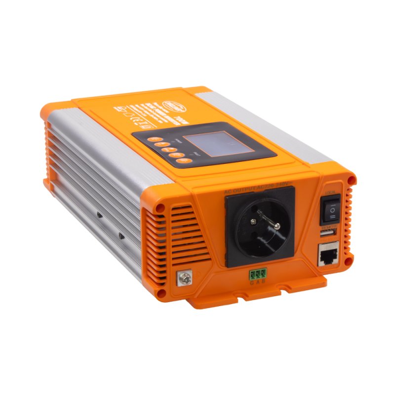 CARCLEVER Sinusový měnič napětí z 12/230V, 700W/displej (35psw712PXD)
