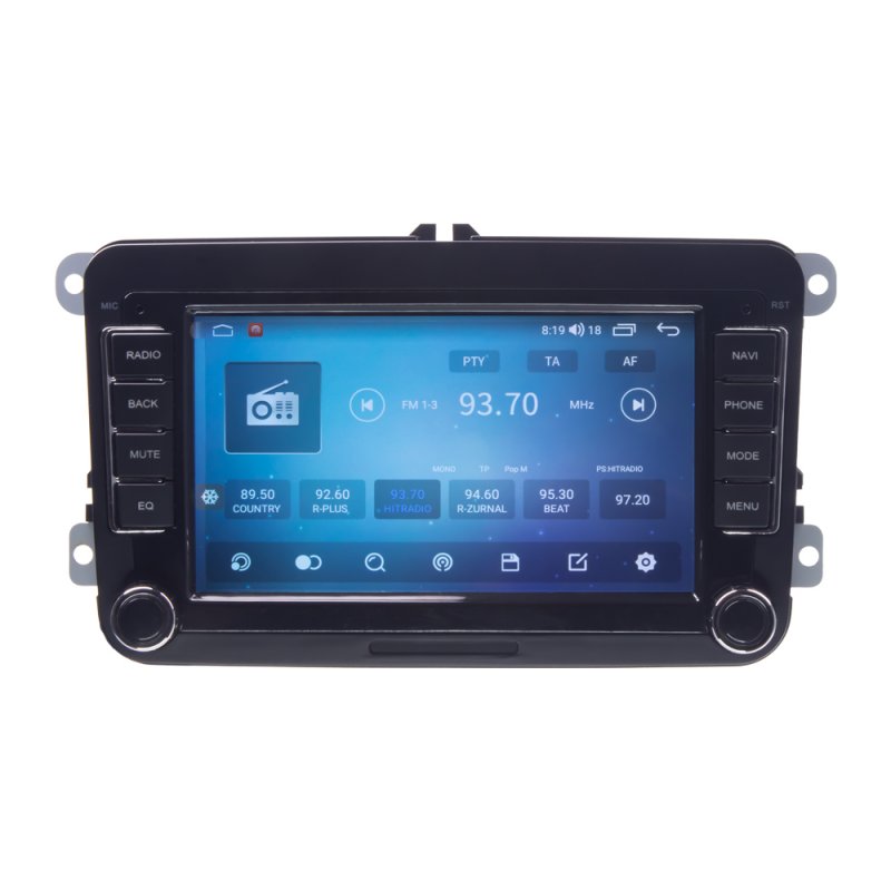 CARCLEVER Autorádio pro VW, Škoda s 7 LCD, Android, WI-FI, GPS, CarPlay, Bluetooth, 4G, 2x USB (80890A4)