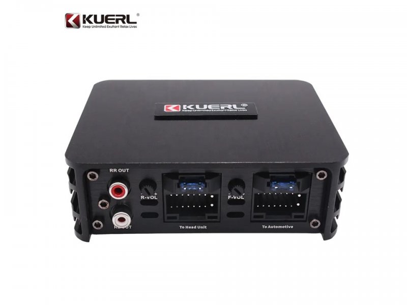 KUERL 4cestný DSP zesilovač do auta pro Android, 4 x 60W (DSP-01)