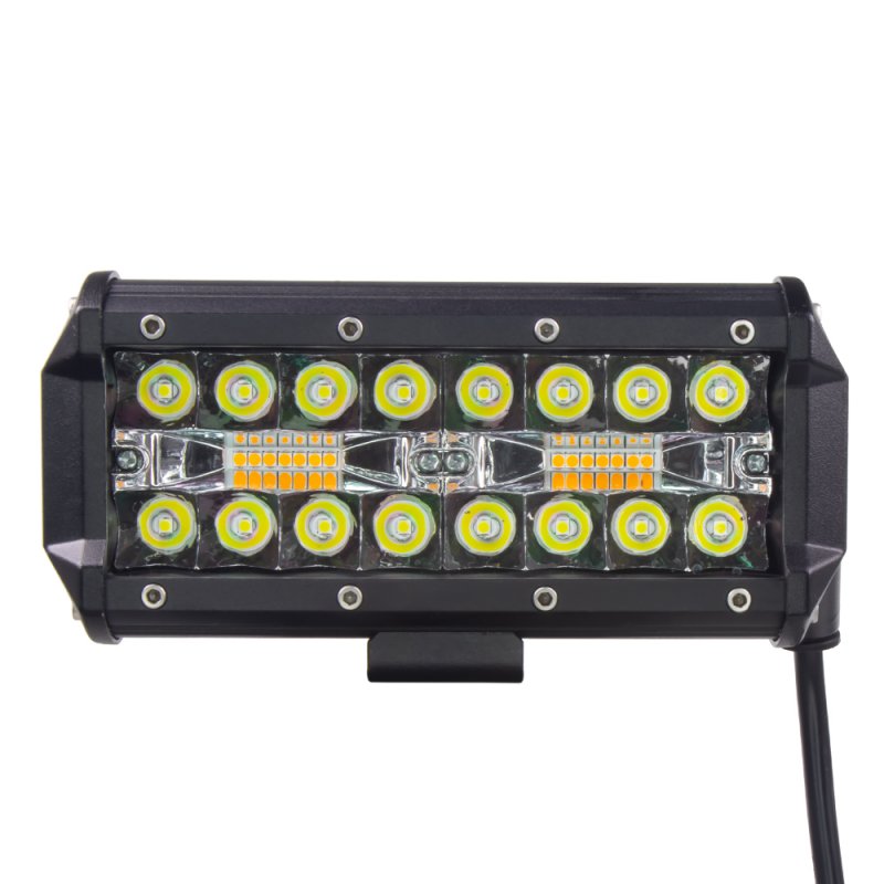 LED světlo hranaté bílé/oranžové, 90W, ECE R10 (wl-846wo)