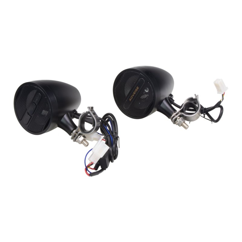 CARCLEVER Zvukový systém na motocykl, skútr, ATV s FM, USB, BT, barva černá (rsm103b)