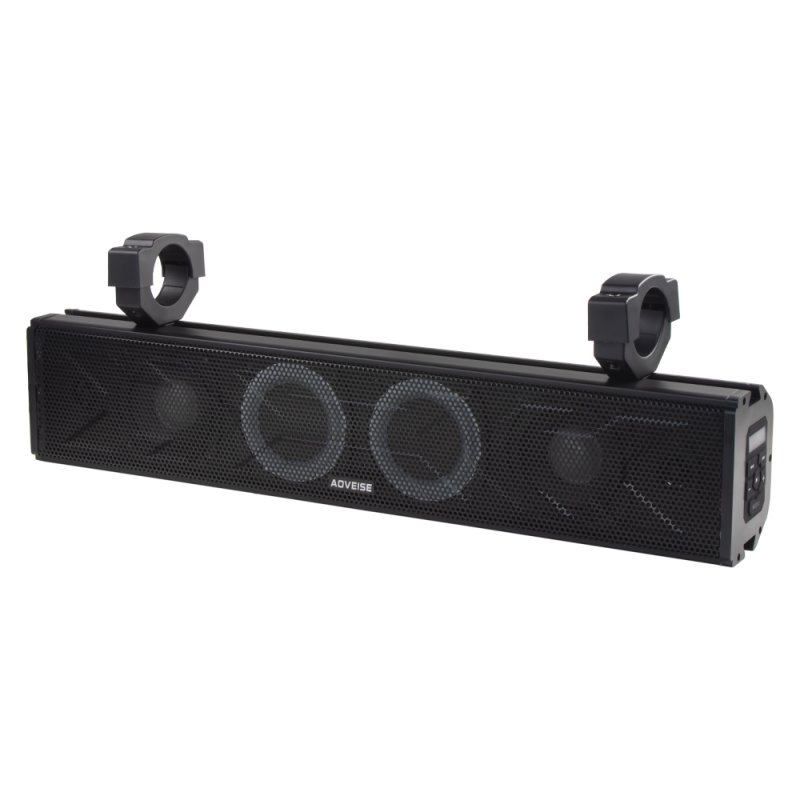 CARCLEVER 25 zvukový systém na ATV, UTV, golfový vozík, loď, USB, AUX, BT, černé (rsm106)