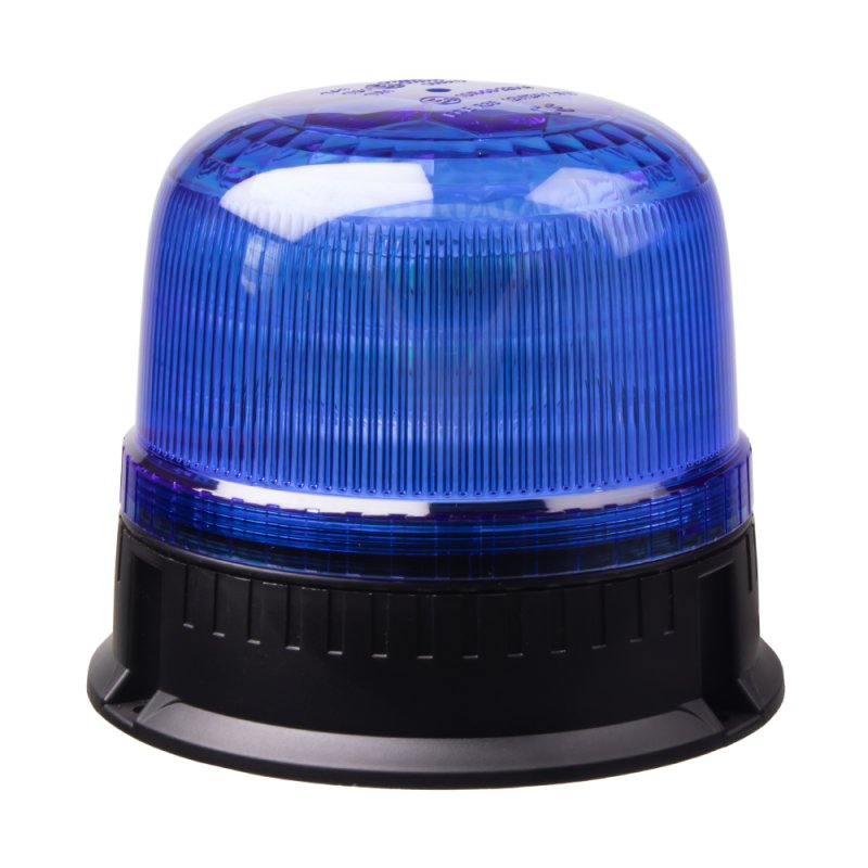LED maják, 12-24V, 24xLED modrý, pevná montáž, ECE R65 (wl825fixblue)