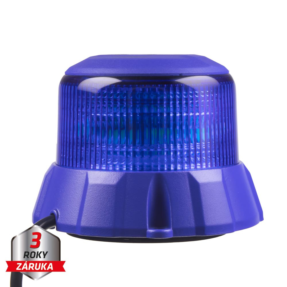CARCLEVER Robustní modrý LED maják, modrý hliník, 48W, ECE R65 (wl404blu)