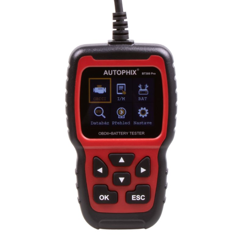 Tester akumulátorů/univerzální autodiagnostika Autophix BT300PRO (35801obd)