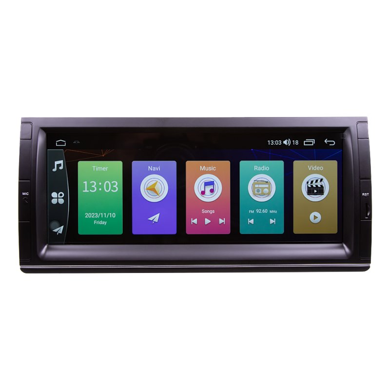 Autorádio pro BMW E39, E53, X5, M5  10,25 LCD, Android, WI-FI, GPS, CarPlay, Bluetooth, 4G, 2x USB (80811A4)