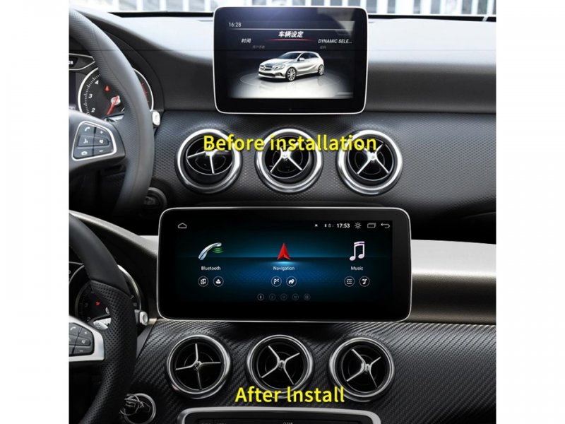 CARCLEVER Multimediální monitor pro Mercedes s 10,25 LCD, Android 11.0, WI-FI, GPS, Carplay, Bluetooth, USB (80817A4.5)