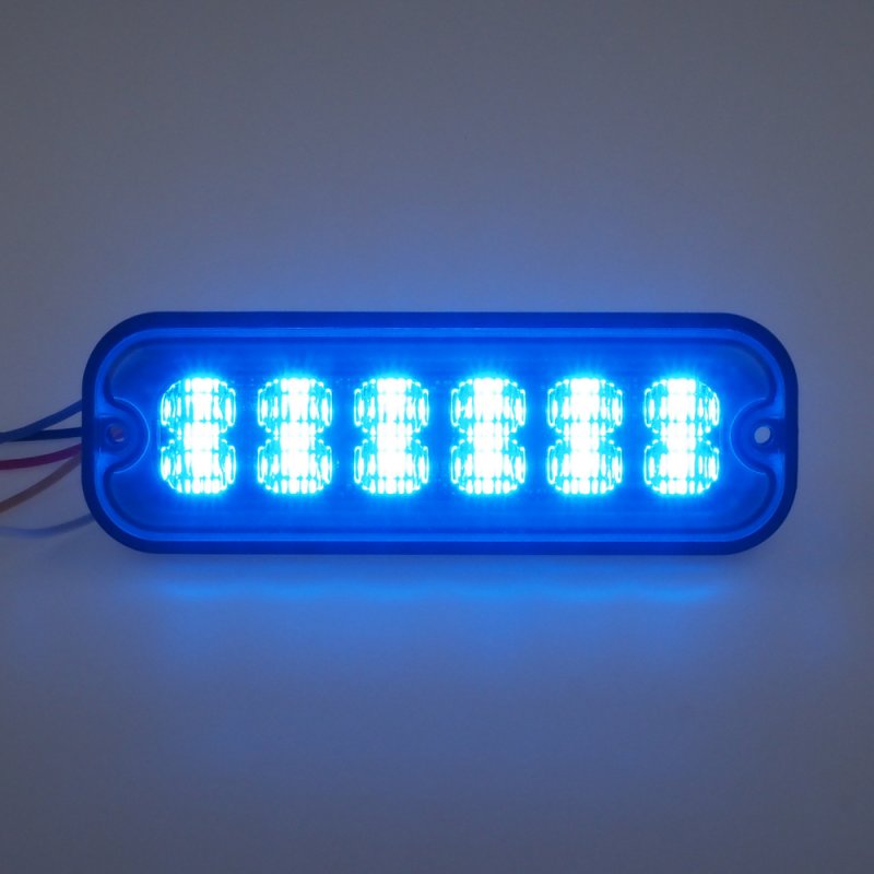 PREDATOR 12x4W LED, 12-24V, modrý, ECE R10 (br012B)