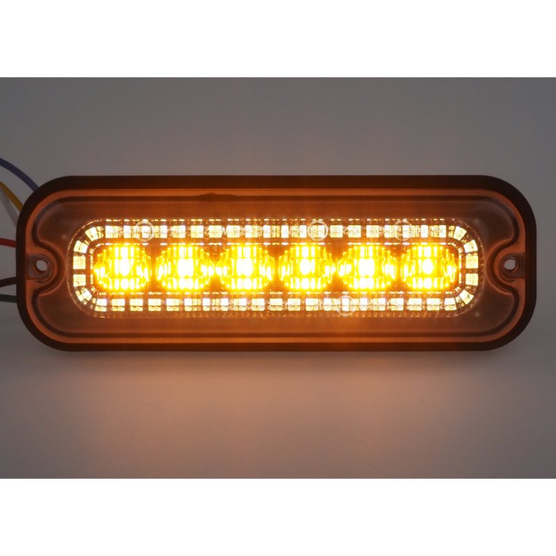 Přední bílé obrysové LED světlo s výstražným oranžovým světlem, 12-24V, ECE R65 (brTRL001W)