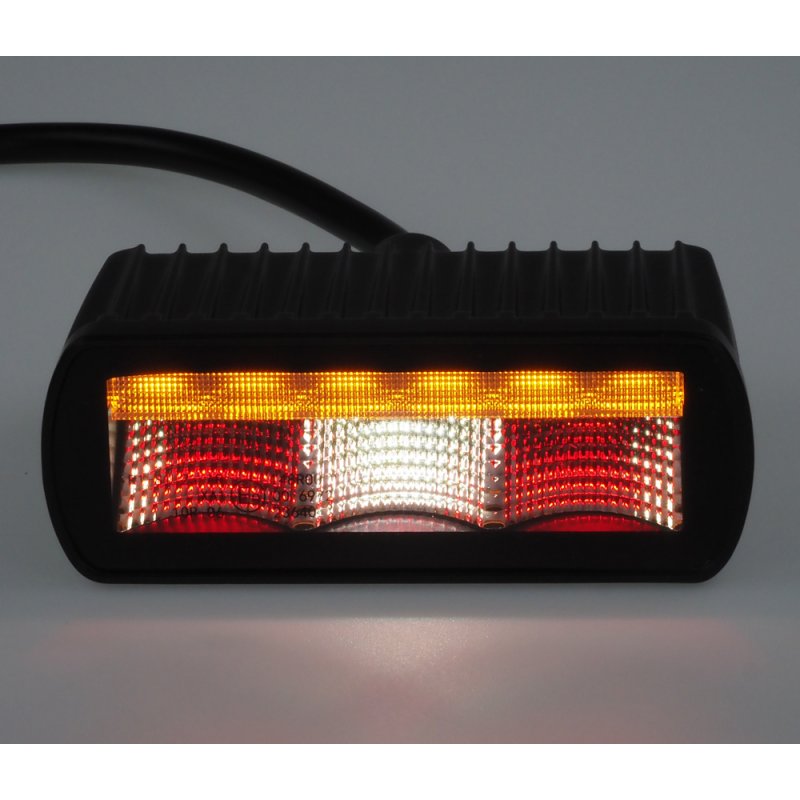 LED světlo zadní sdružené + oranžové vystražné světlo, ECE R65 (wl-461AECE)