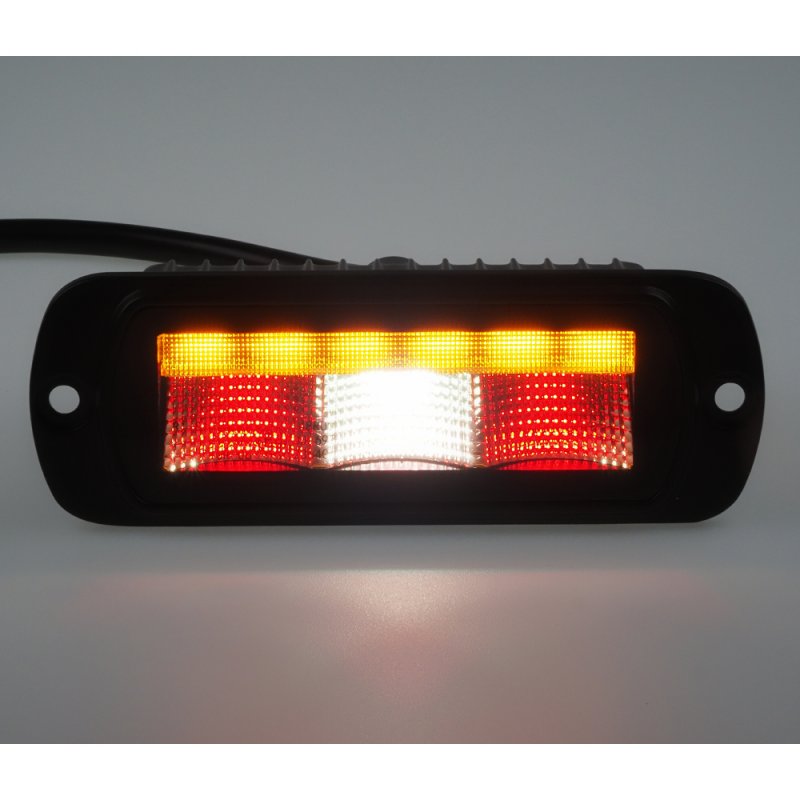 LED světlo zadní sdružené + oranžové vystražné světlo, ECE R65 (wl-461BECE)