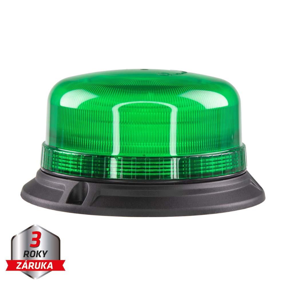 LED maják, 12-24V, 36xLED zelený, pevná montáž, ECE R10 (wl812FIXgreen)