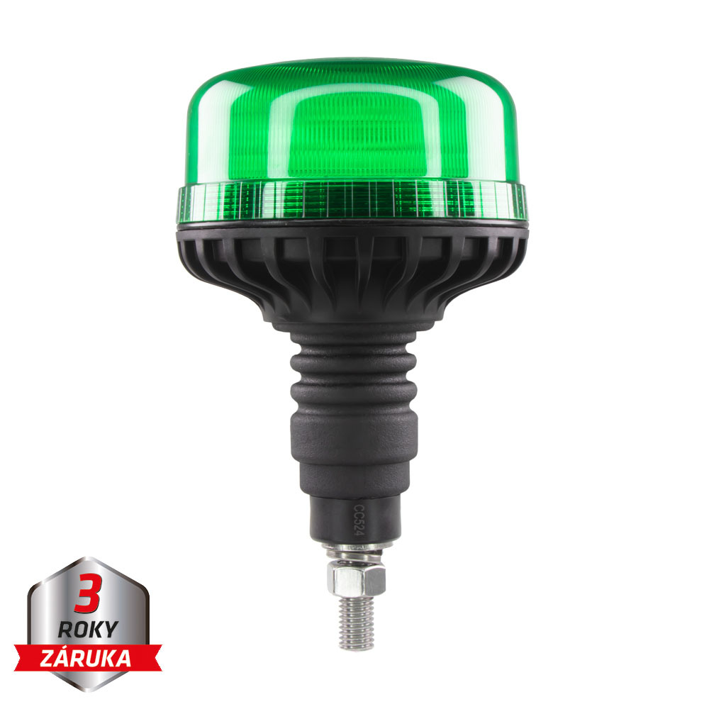 LED maják, 12-24V, 36xLED zelený, na šroub, ECE R10 (wl812S2green)