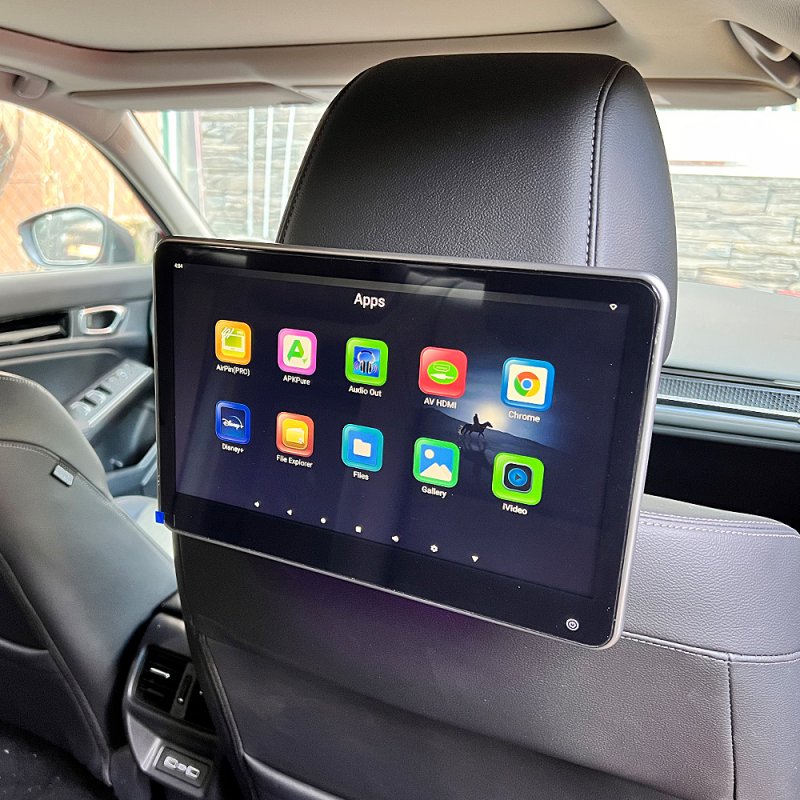 CARCLEVER LCD monitor 11,6 OS Android/USB/SD/HDMI in/out/Bluetooth s držákem na opěrku (ds-x116aaH)